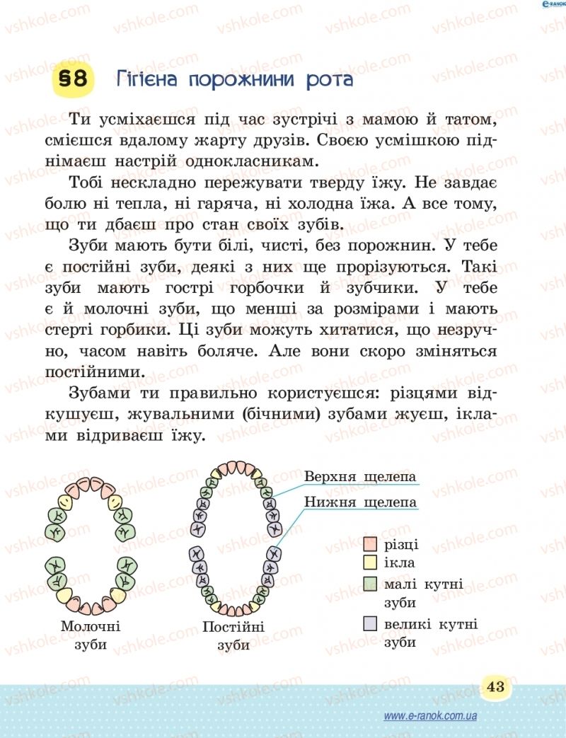 Страница 43 | Підручник Основи здоров'я 4 клас Т.Є. Бойченко, Н.С. Коваль 2015