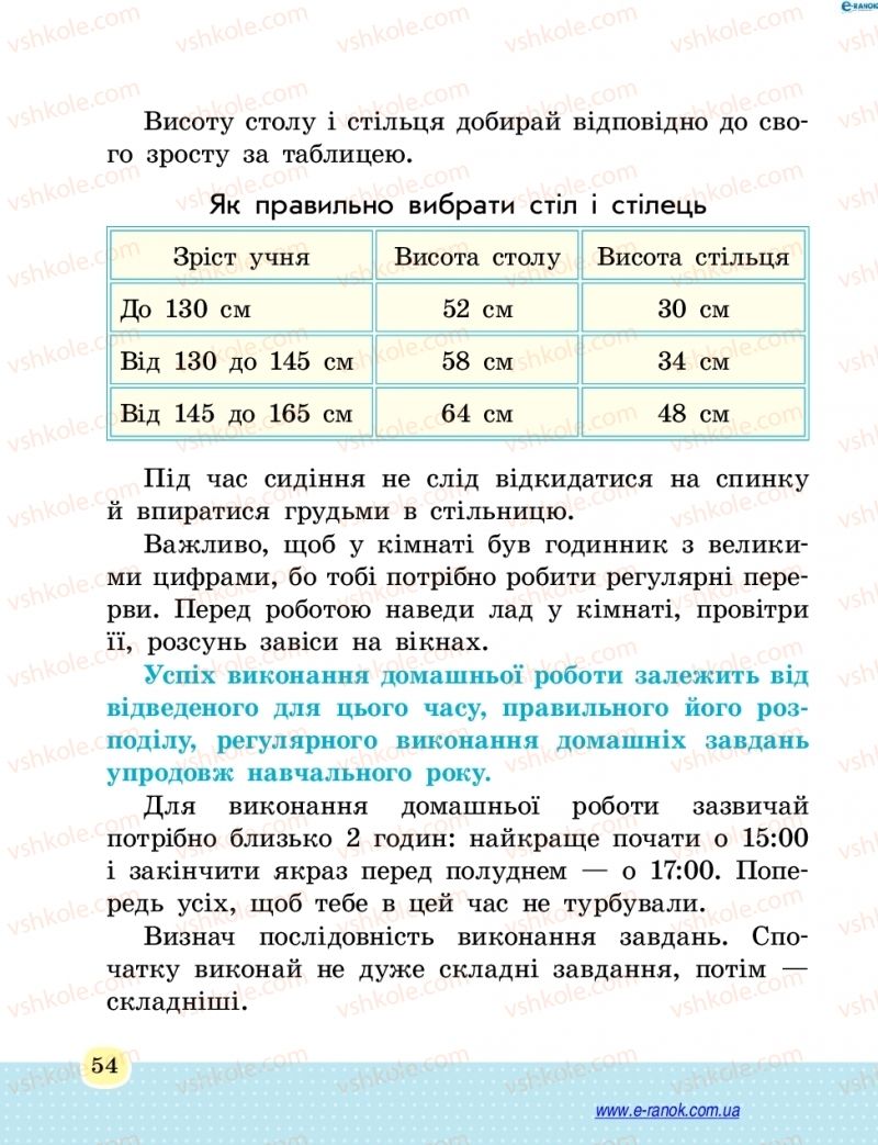 Страница 54 | Підручник Основи здоров'я 4 клас Т.Є. Бойченко, Н.С. Коваль 2015