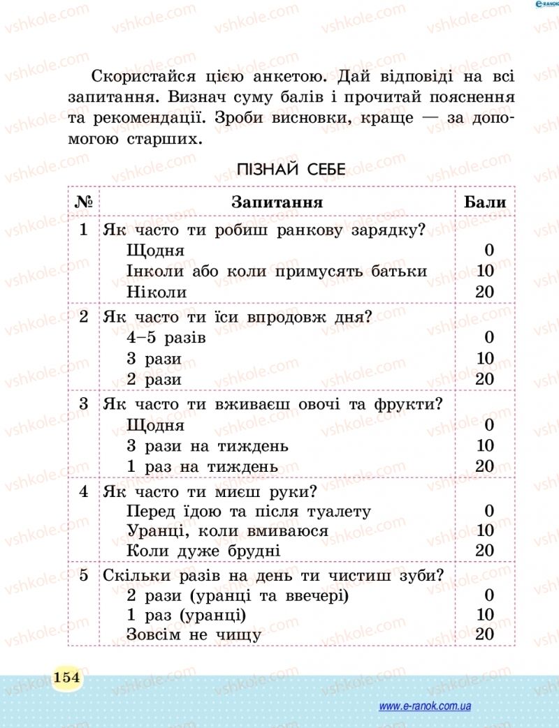Страница 154 | Підручник Основи здоров'я 4 клас Т.Є. Бойченко, Н.С. Коваль 2015