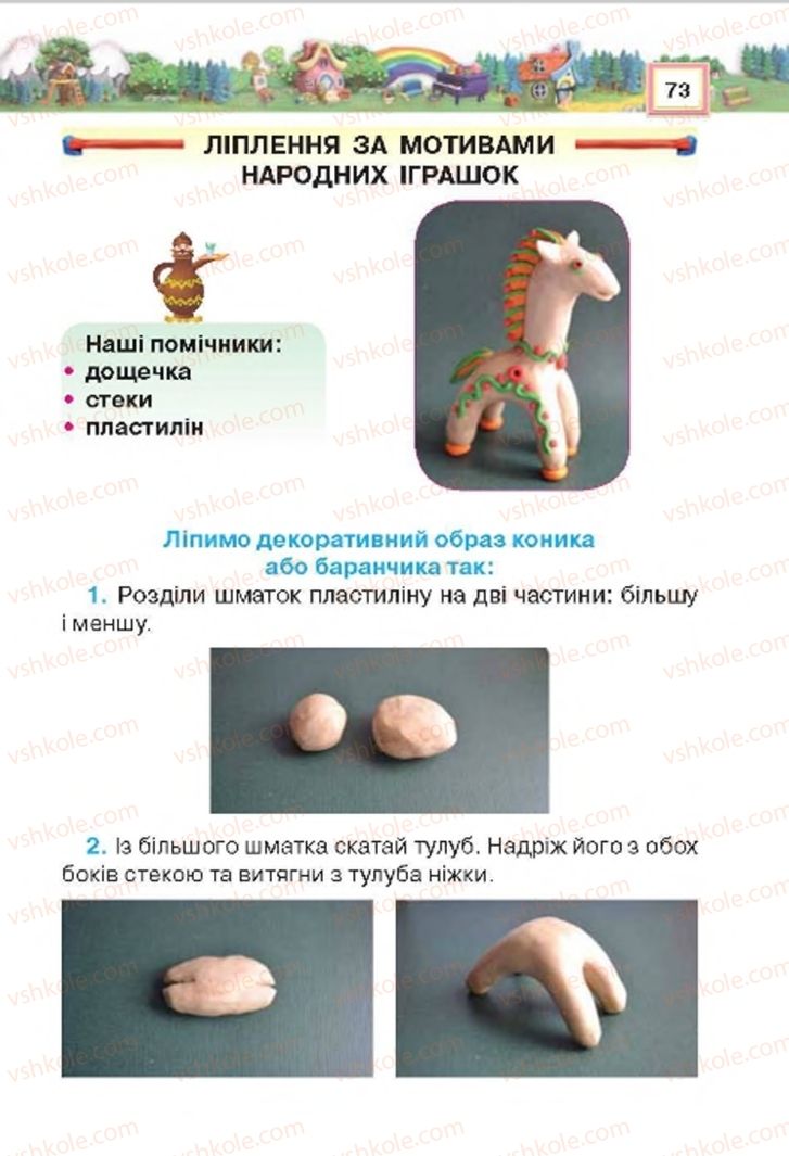 Страница 73 | Підручник Трудове навчання 4 клас Н.В. Котелянець, О.В. Агеєва 2015
