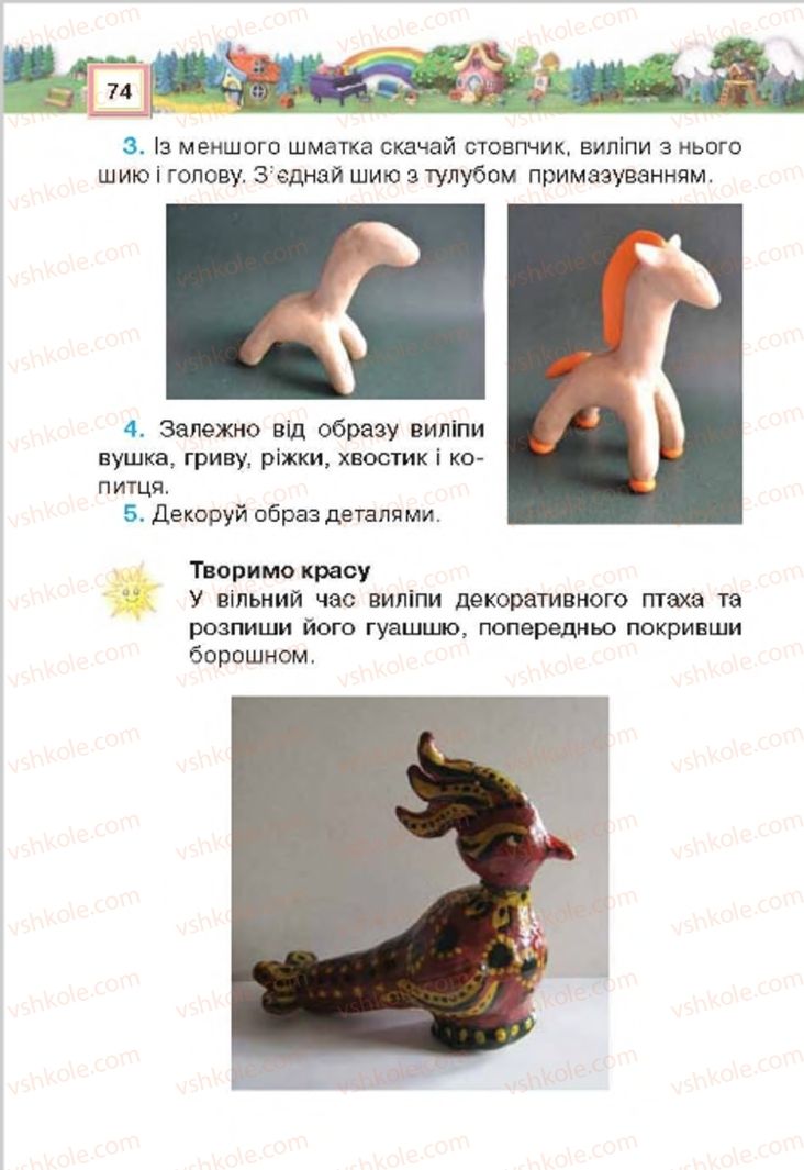 Страница 74 | Підручник Трудове навчання 4 клас Н.В. Котелянець, О.В. Агеєва 2015