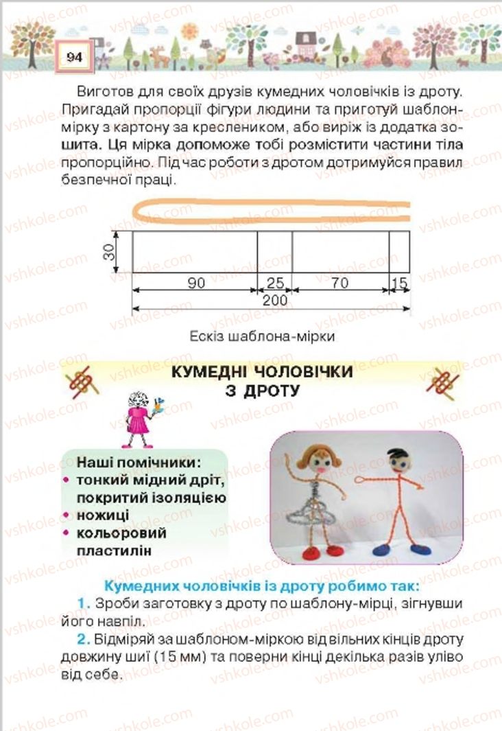 Страница 94 | Підручник Трудове навчання 4 клас Н.В. Котелянець, О.В. Агеєва 2015