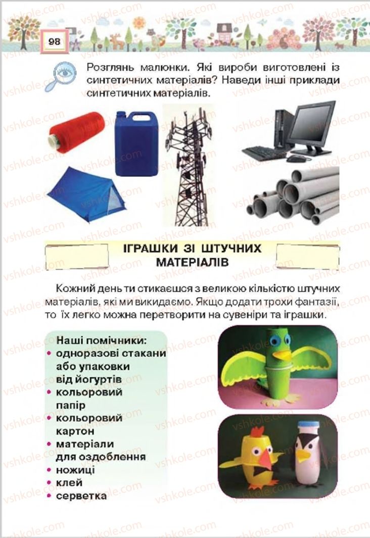 Страница 98 | Підручник Трудове навчання 4 клас Н.В. Котелянець, О.В. Агеєва 2015