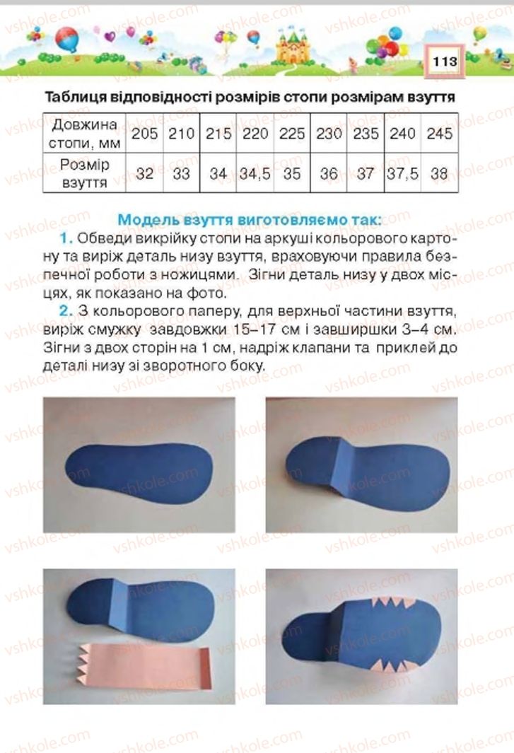 Страница 113 | Підручник Трудове навчання 4 клас Н.В. Котелянець, О.В. Агеєва 2015