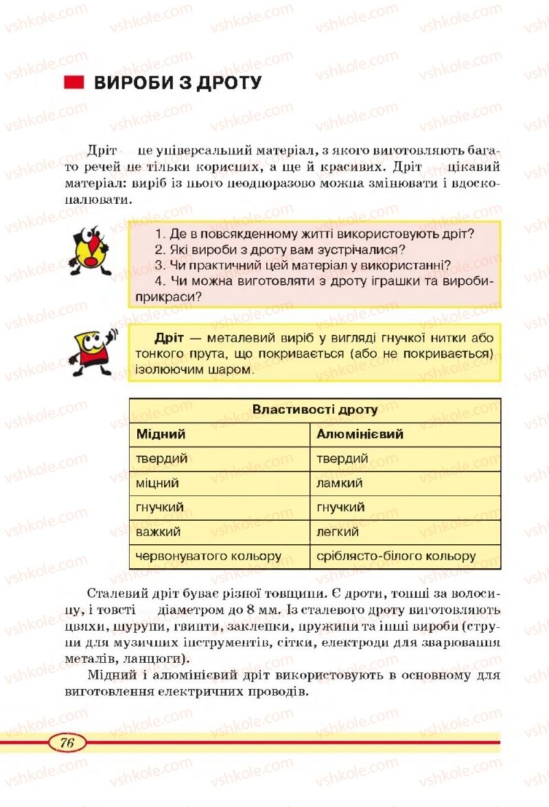 Страница 76 | Підручник Трудове навчання 4 клас О.М. Кліщ, О.М. Дятленко, Л.М. Коваль 2015