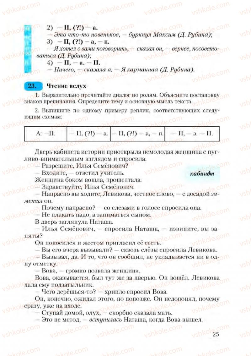 Страница 25 | Підручник Русский язык 9 клас А.Н. Рудяков, Т.Я. Фролова 2009