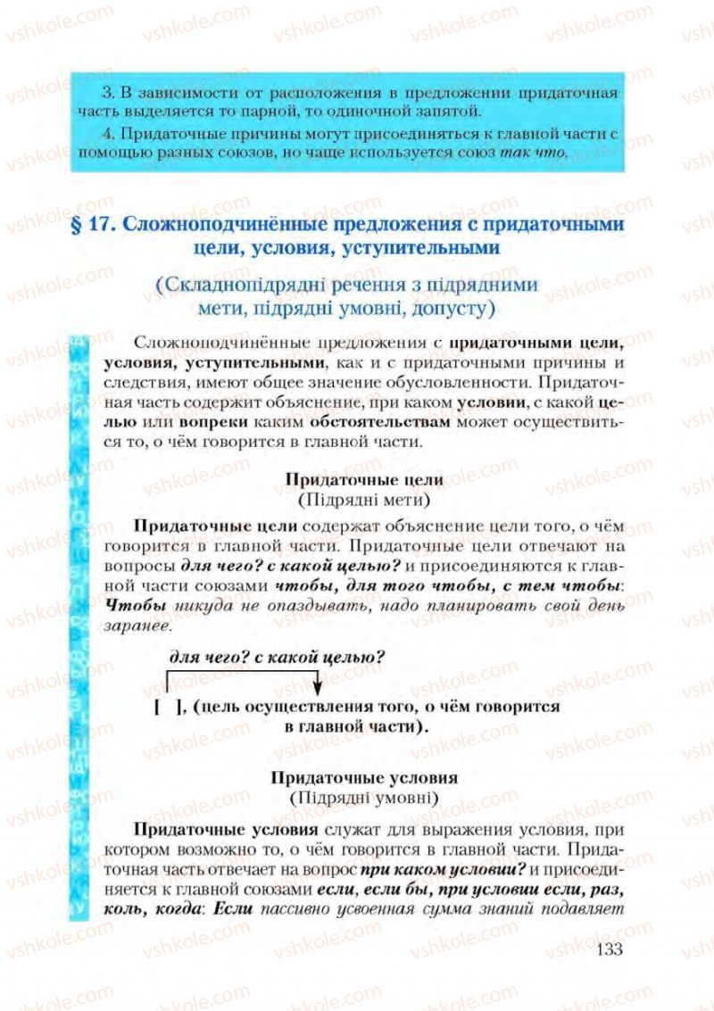 Страница 133 | Підручник Русский язык 9 клас А.Н. Рудяков, Т.Я. Фролова 2009