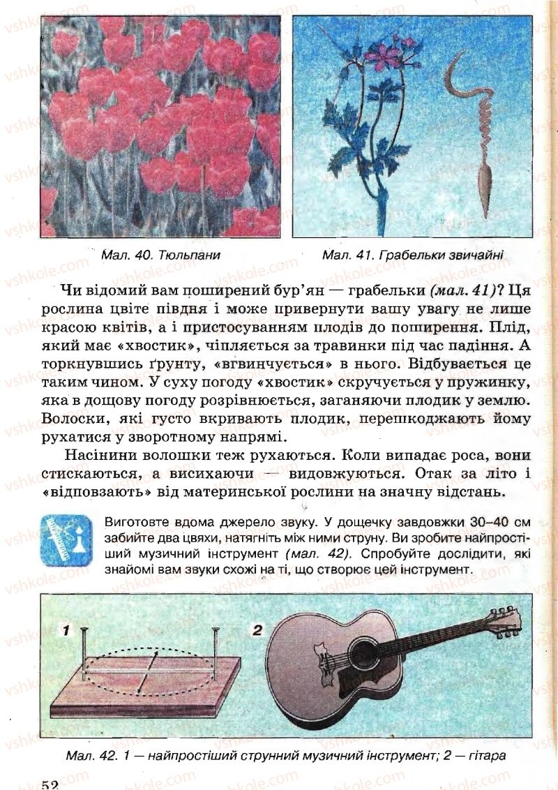 Страница 52 | Підручник Природознавство 5 клас В.Р. Ільченко, К.Ж. Гуз, Л.М. Булава 2005