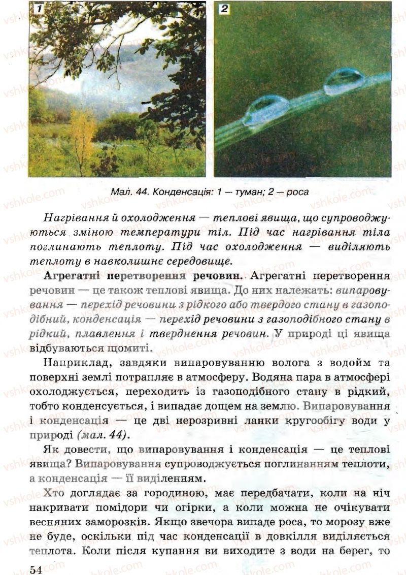 Страница 54 | Підручник Природознавство 5 клас В.Р. Ільченко, К.Ж. Гуз, Л.М. Булава 2005