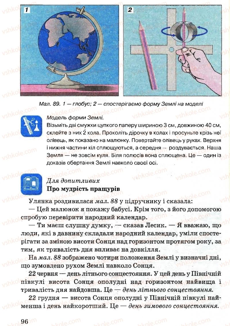 Страница 96 | Підручник Природознавство 5 клас В.Р. Ільченко, К.Ж. Гуз, Л.М. Булава 2005