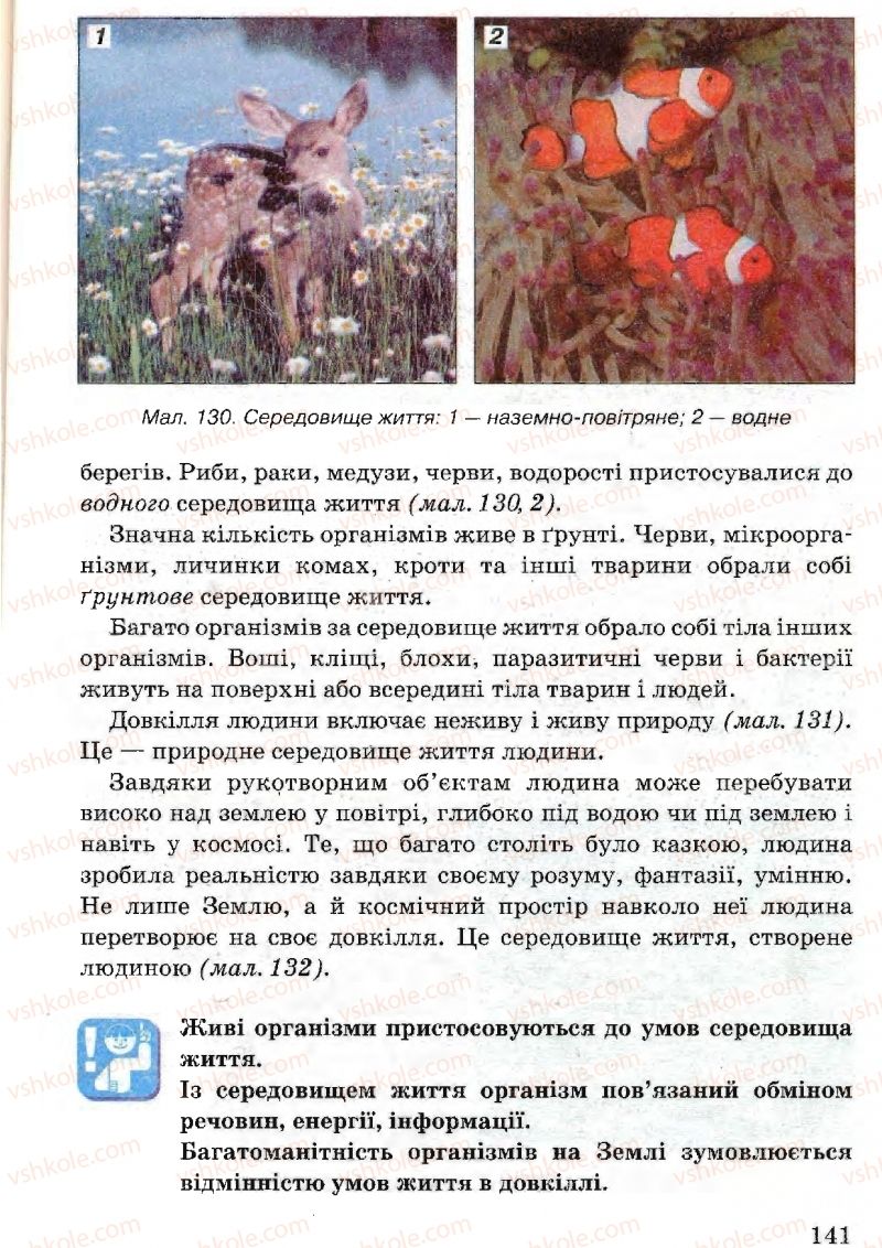 Страница 141 | Підручник Природознавство 5 клас В.Р. Ільченко, К.Ж. Гуз, Л.М. Булава 2005