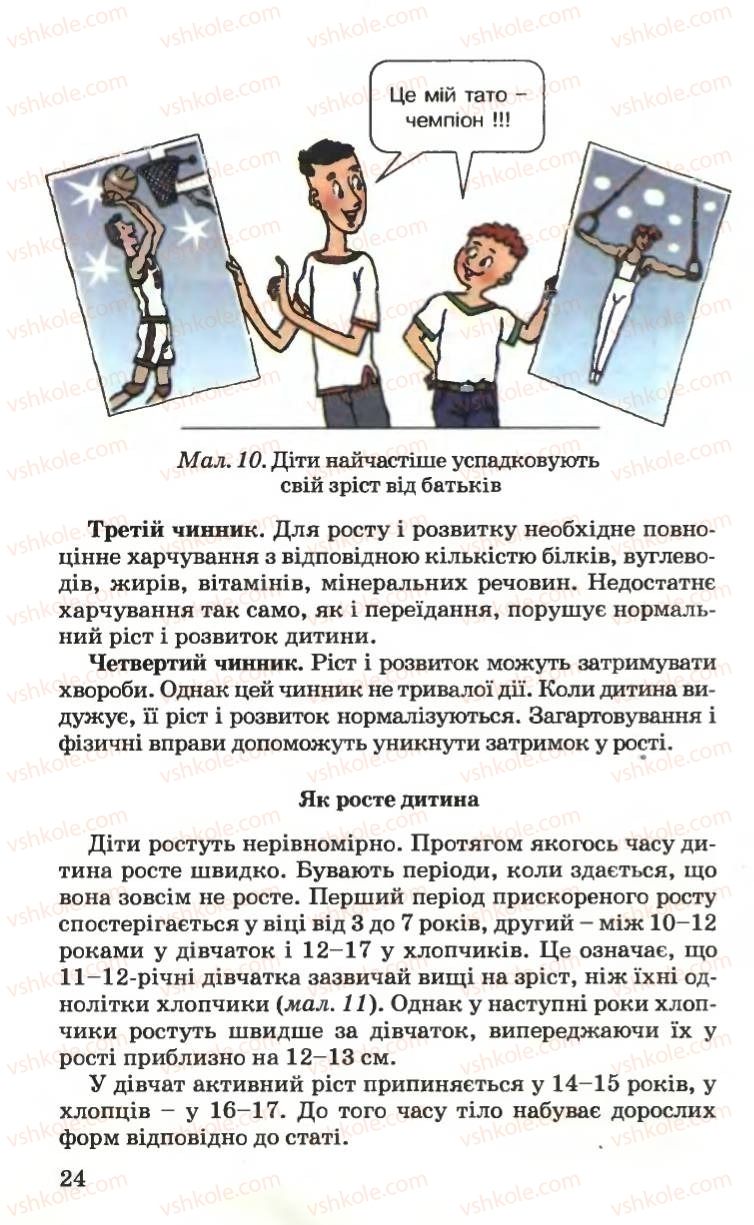 Страница 24 | Підручник Основи здоров'я 6 клас Н.М. Поліщук 2006