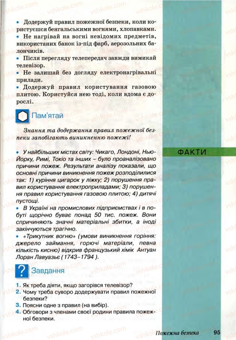 Страница 95 | Підручник Основи здоров'я 6 клас Т.Є. Бойченко, Н.С. Коваль, В.В. Дивак 2006