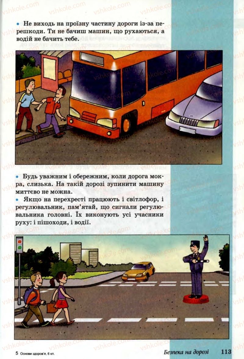 Страница 113 | Підручник Основи здоров'я 6 клас Т.Є. Бойченко, Н.С. Коваль, В.В. Дивак 2006
