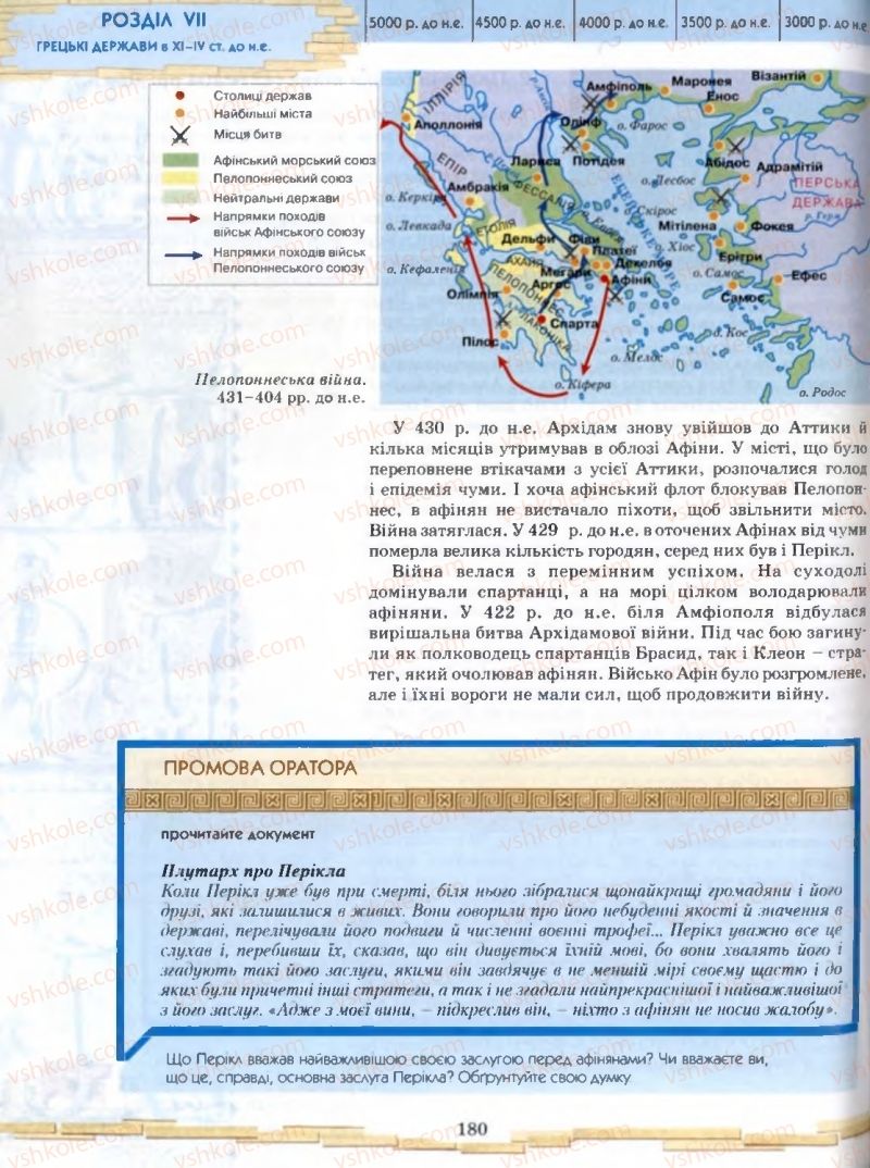 Страница 180 | Підручник Історія 6 клас О.І. Бонь, О.Л. Іваню 2005