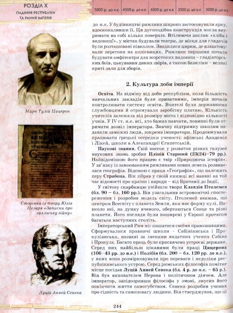 Страница 244 | Підручник Історія 6 клас О.І. Бонь, О.Л. Іваню 2005