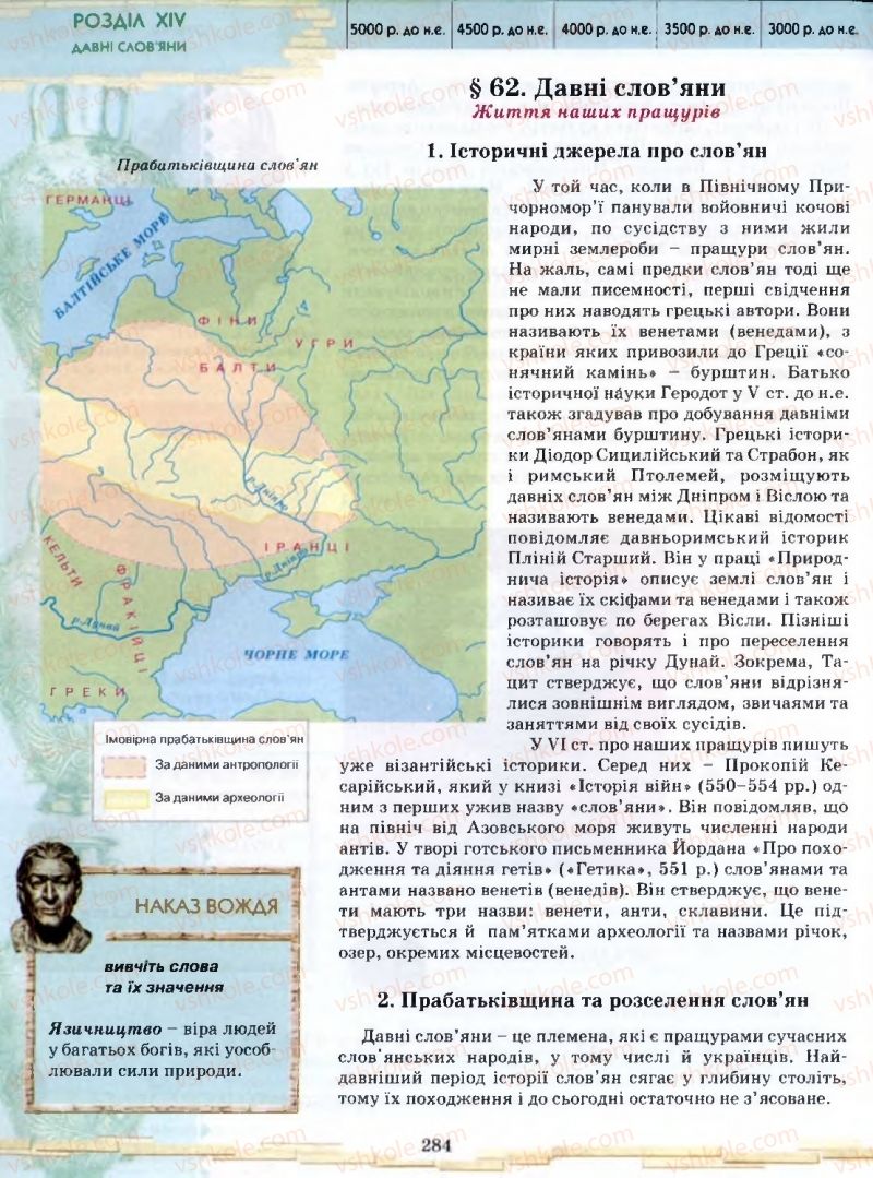 Страница 284 | Підручник Історія 6 клас О.І. Бонь, О.Л. Іваню 2005
