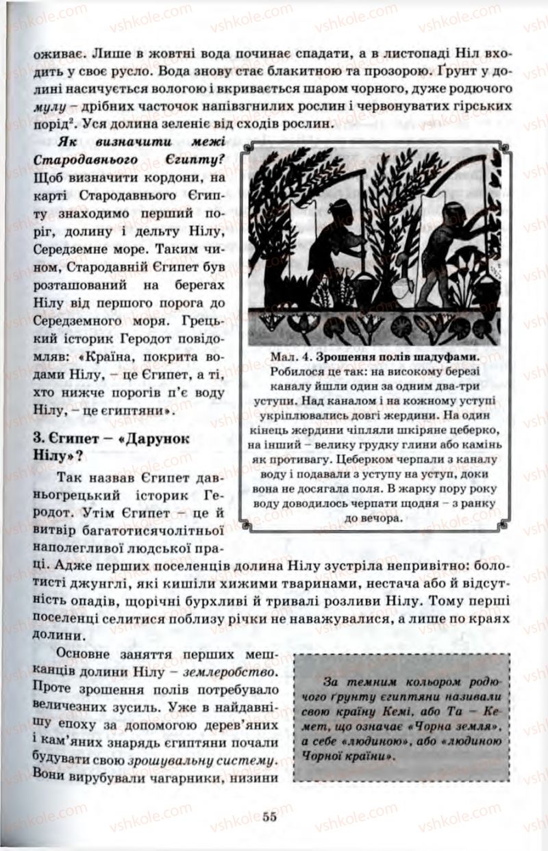 Страница 55 | Підручник Історія 6 клас П.В. Мороз 2007