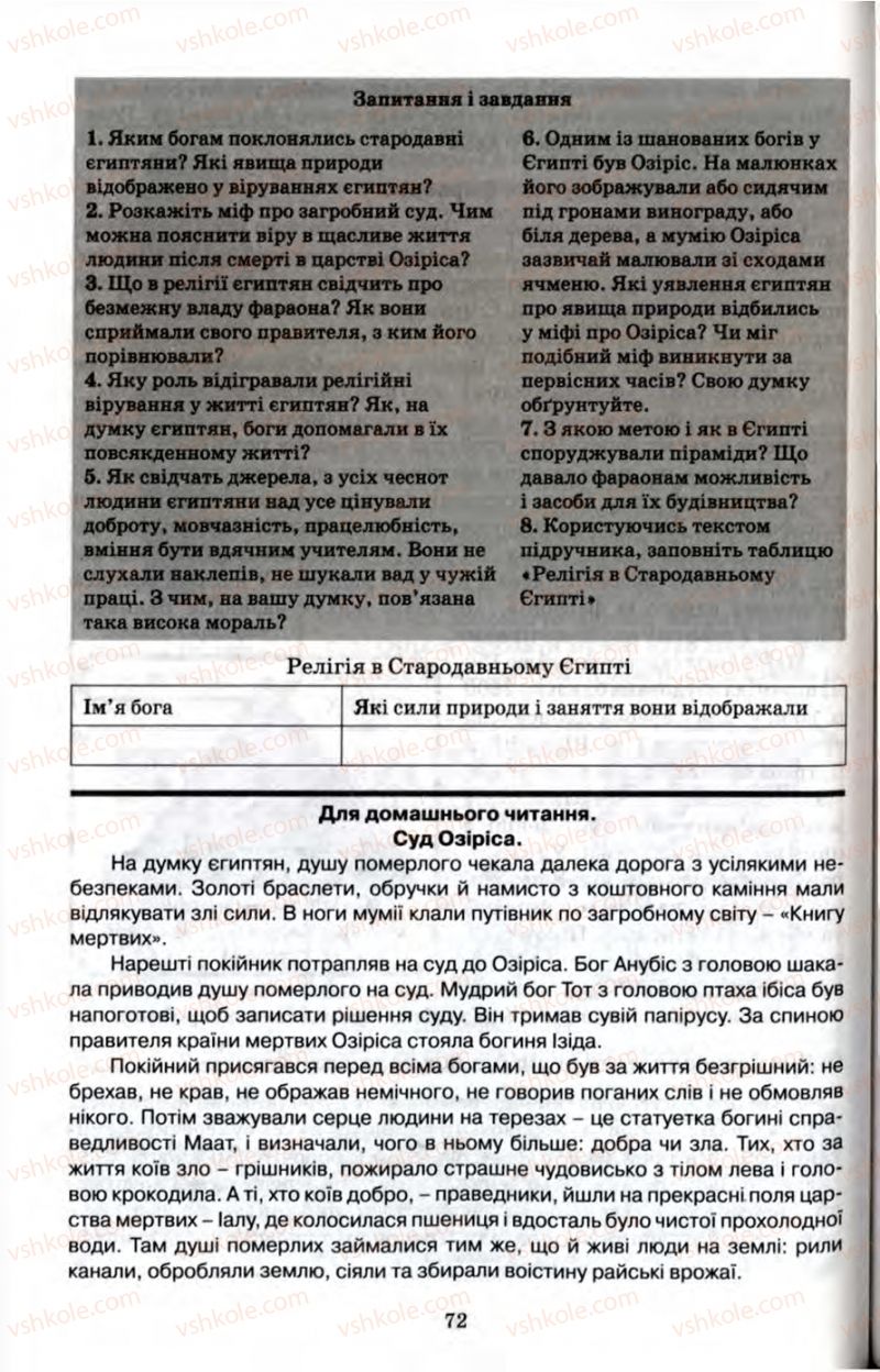 Страница 72 | Підручник Історія 6 клас П.В. Мороз 2007