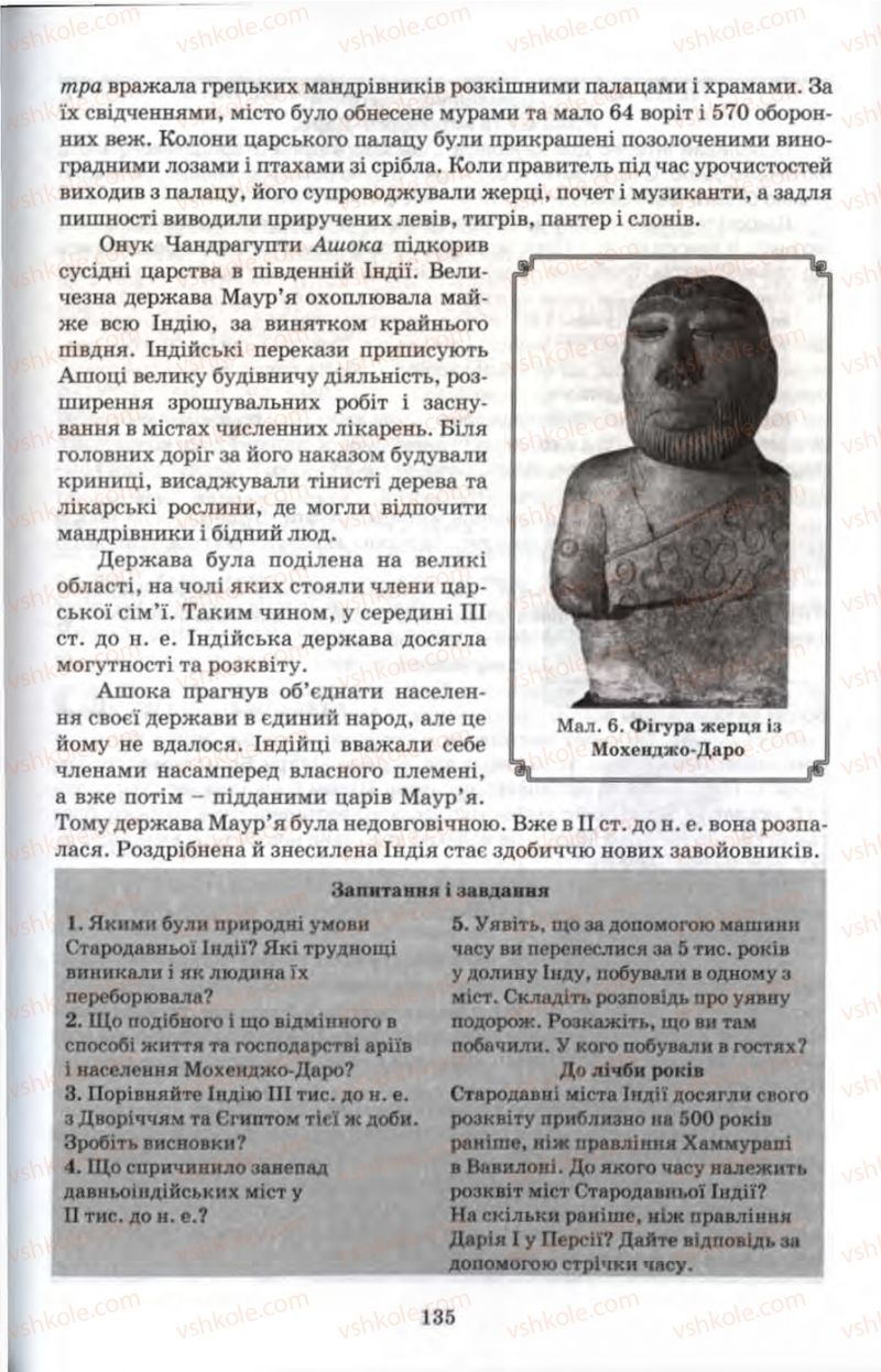 Страница 135 | Підручник Історія 6 клас П.В. Мороз 2007