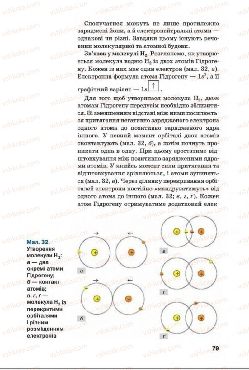 Страница 79 | Підручник Хімія 8 клас П.П. Попель, Л.С. Крикля 2016