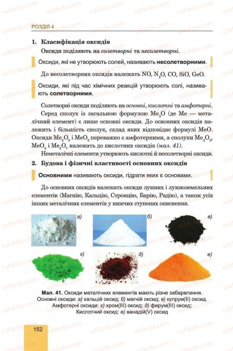 Страница 152 | Підручник Хімія 8 клас Л.С. Дячук, М.М. Гладюк 2016