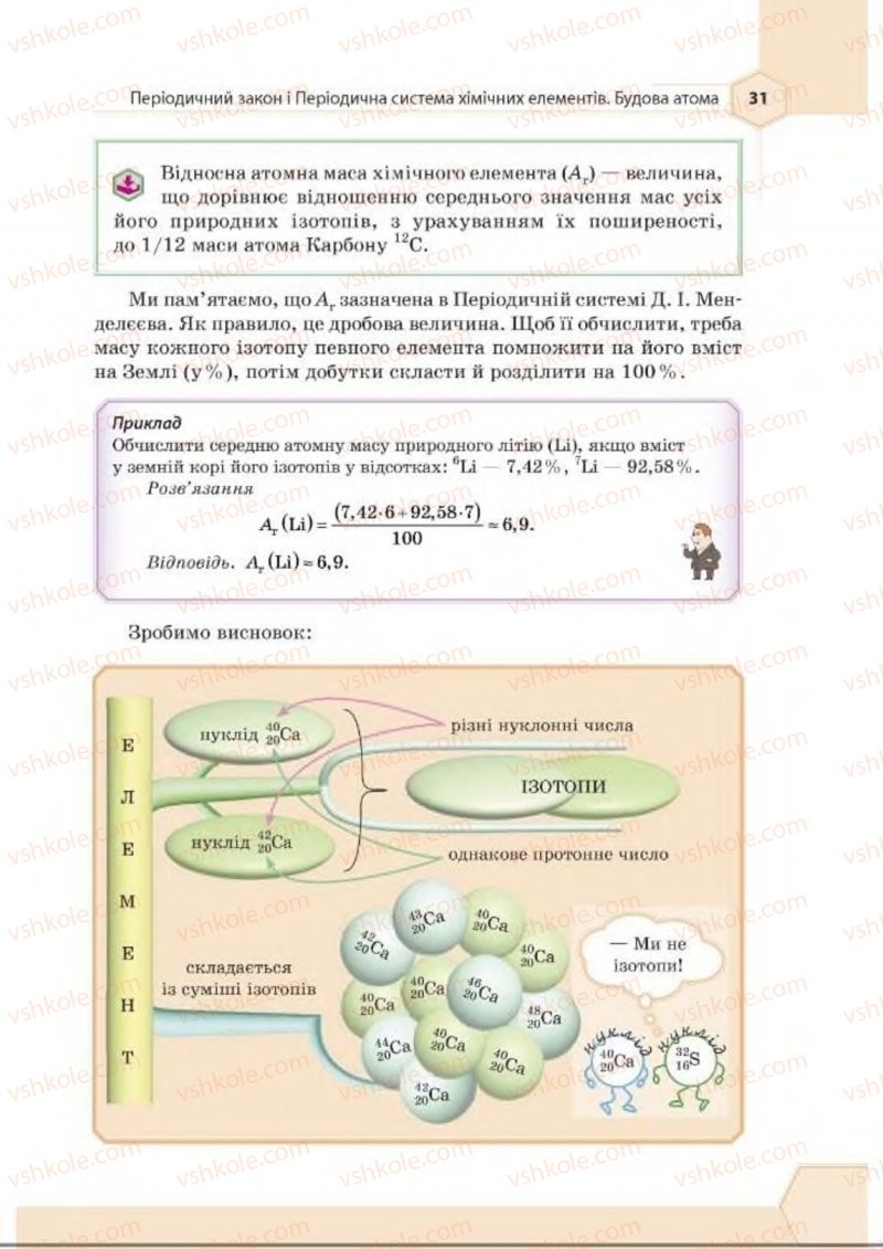 Страница 31 | Підручник Хімія 8 клас Т.М. Гранкіна 2016