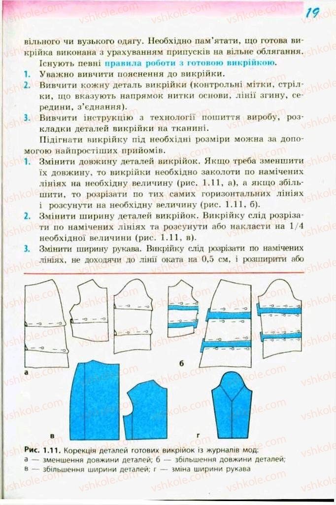 Страница 19 | Підручник Трудове навчання 9 клас С.І. Богданова 2009 Обслуговуючі види праці