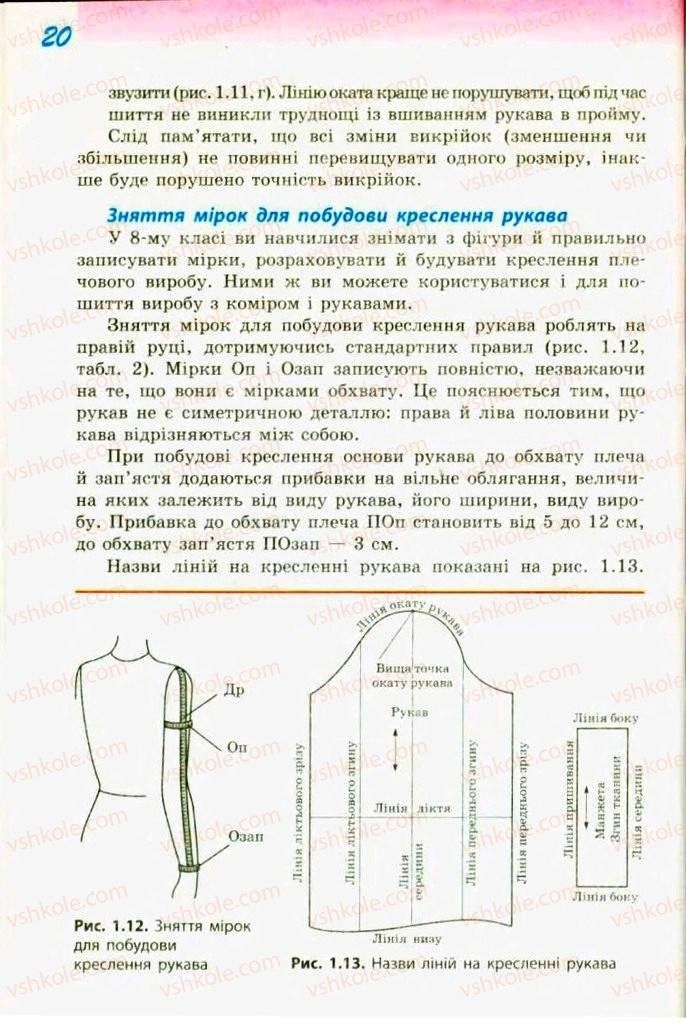 Страница 20 | Підручник Трудове навчання 9 клас С.І. Богданова 2009 Обслуговуючі види праці
