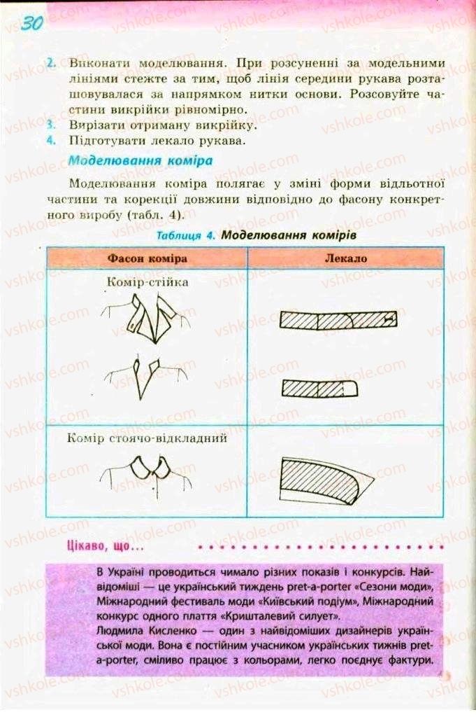 Страница 30 | Підручник Трудове навчання 9 клас С.І. Богданова 2009 Обслуговуючі види праці