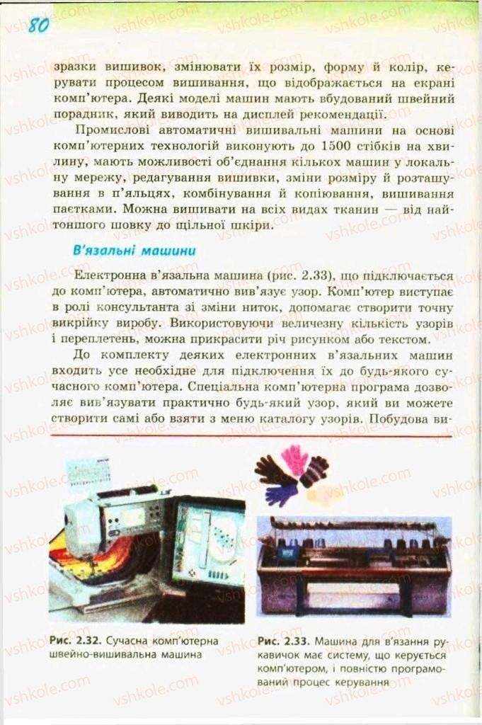 Страница 80 | Підручник Трудове навчання 9 клас С.І. Богданова 2009 Обслуговуючі види праці