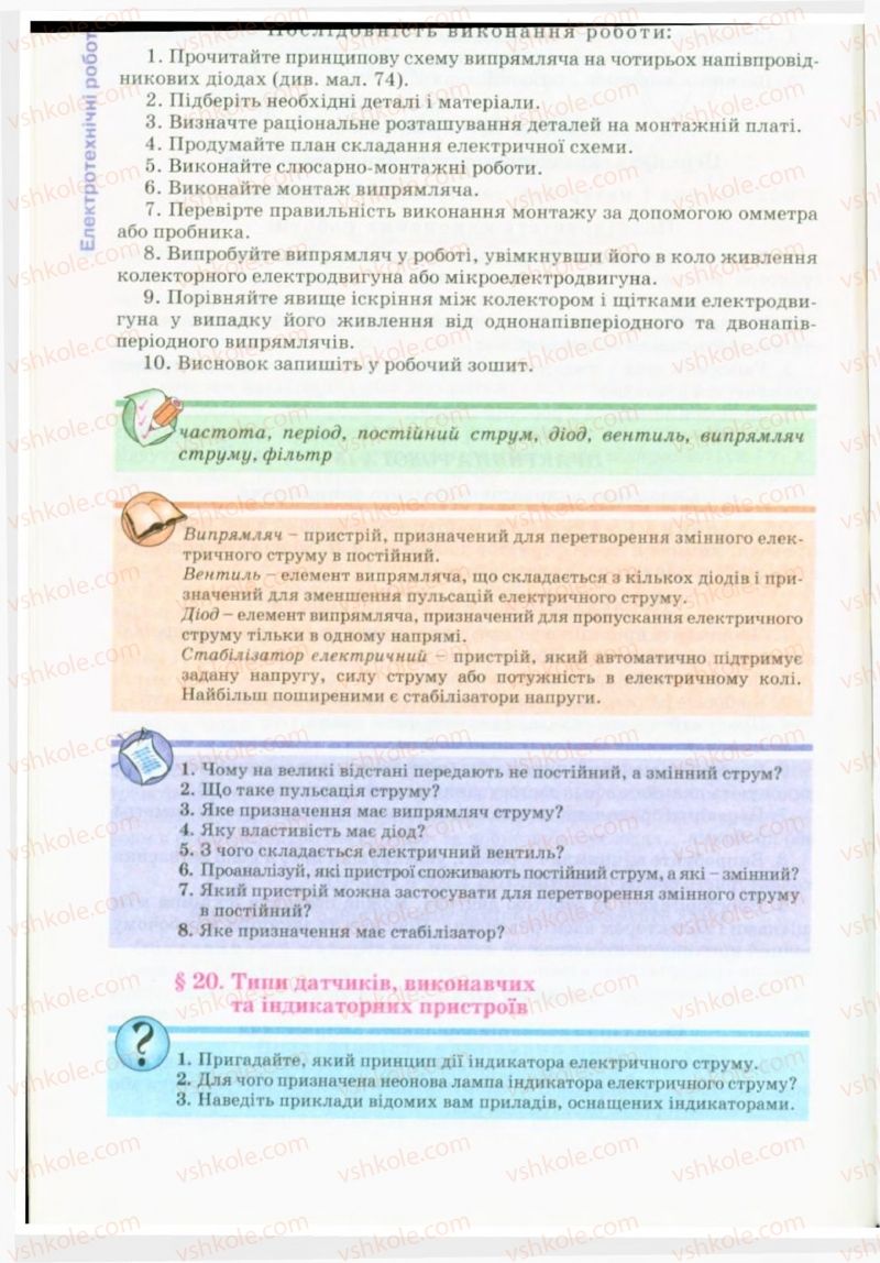 Страница 98 | Підручник Трудове навчання 9 клас Б.М. Терещук, В.Т. Туташинський, В.К. Загорний 2009 Технічні види праці