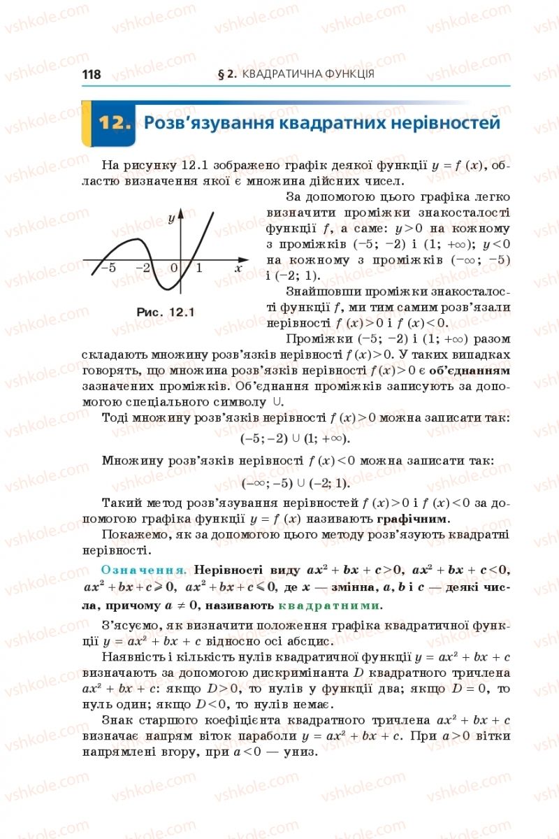 Страница 118 | Підручник Алгебра 9 клас А.Г. Мерзляк, В.Б. Полонський, М.С. Якір 2017