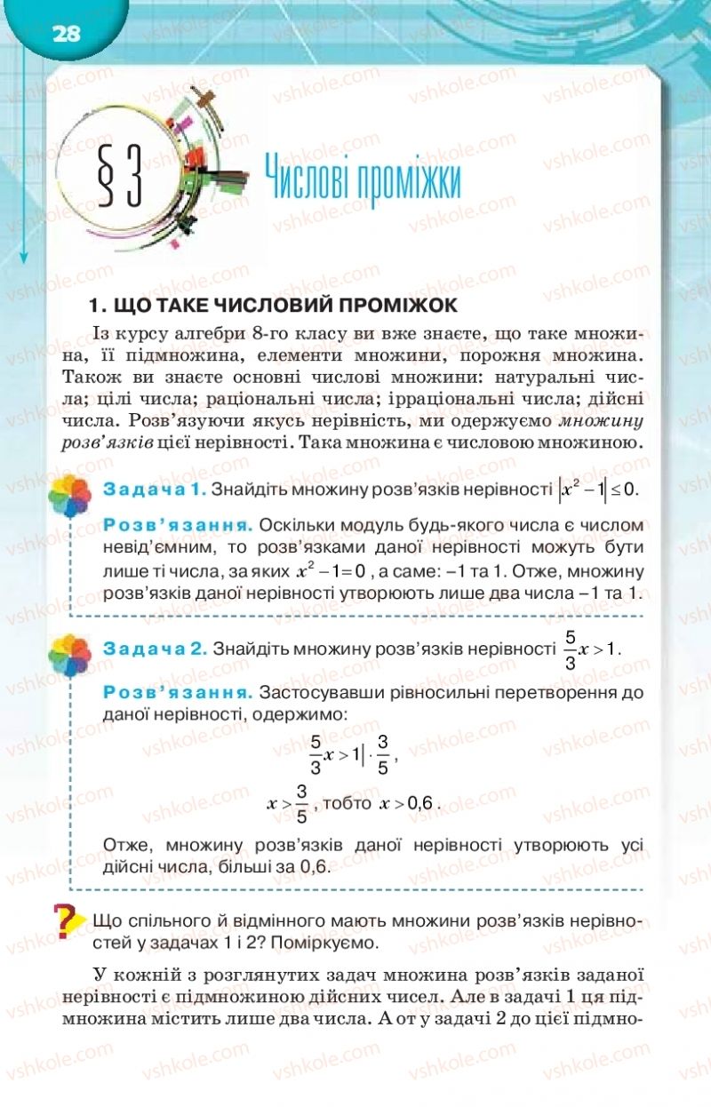 Страница 28 | Підручник Алгебра 9 клас Н.А. Тарасенкова, І.М. Богатирьова, О.М. Коломієць 2017