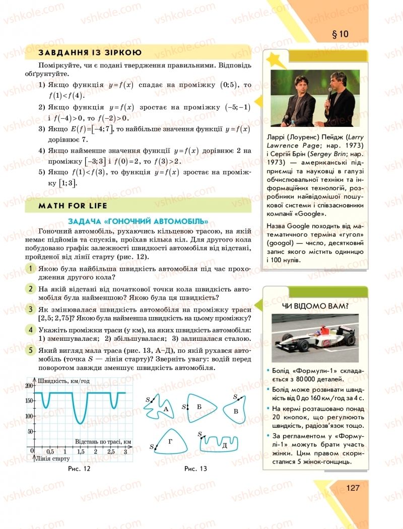 Страница 127 | Підручник Алгебра 9 клас Н.С. Прокопенко, Ю.О. Захарійченко, Н.Л. Кінащук 2017