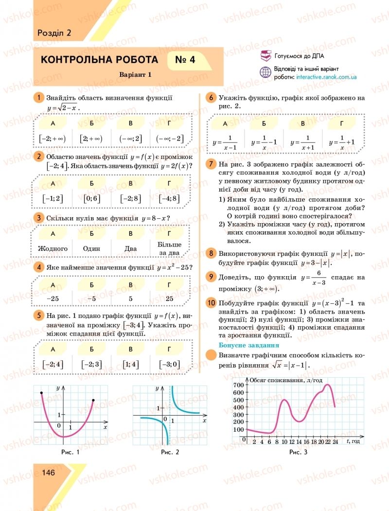 Страница 146 | Підручник Алгебра 9 клас Н.С. Прокопенко, Ю.О. Захарійченко, Н.Л. Кінащук 2017