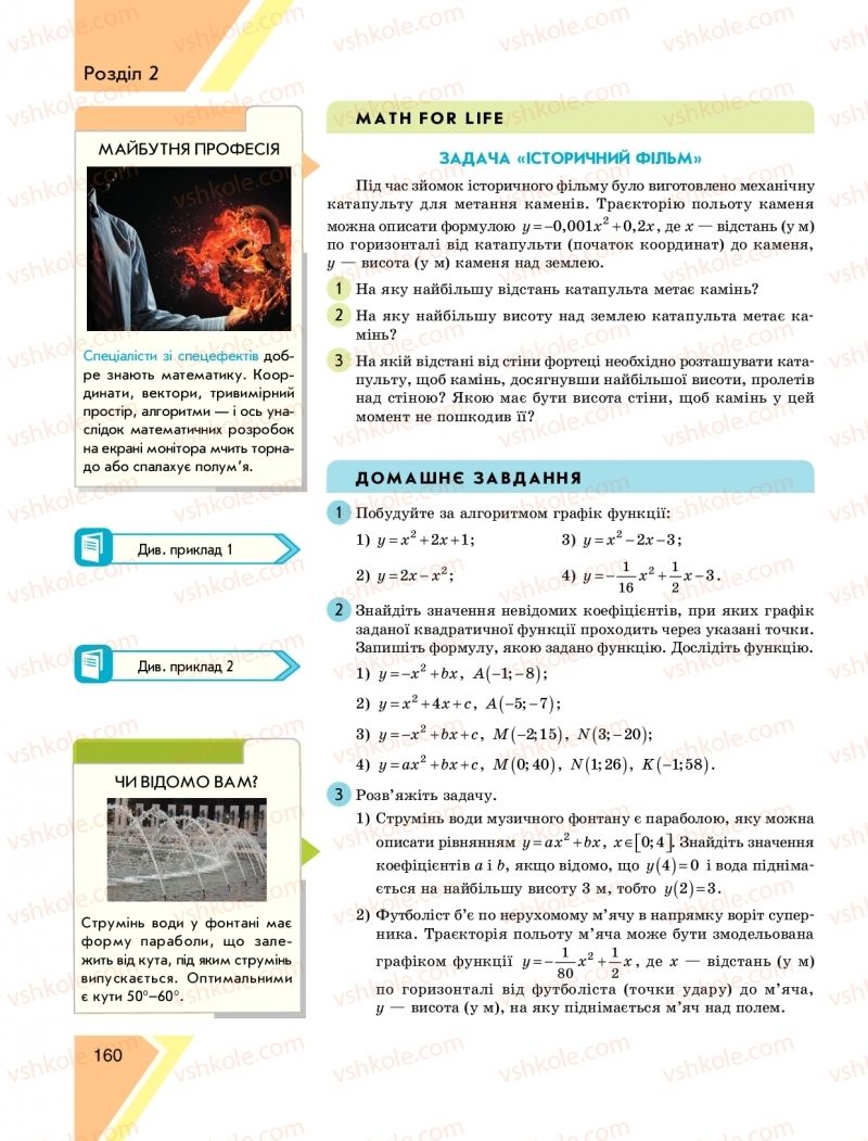 Страница 160 | Підручник Алгебра 9 клас Н.С. Прокопенко, Ю.О. Захарійченко, Н.Л. Кінащук 2017