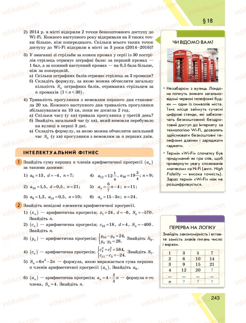 Страница 243 | Підручник Алгебра 9 клас Н.С. Прокопенко, Ю.О. Захарійченко, Н.Л. Кінащук 2017
