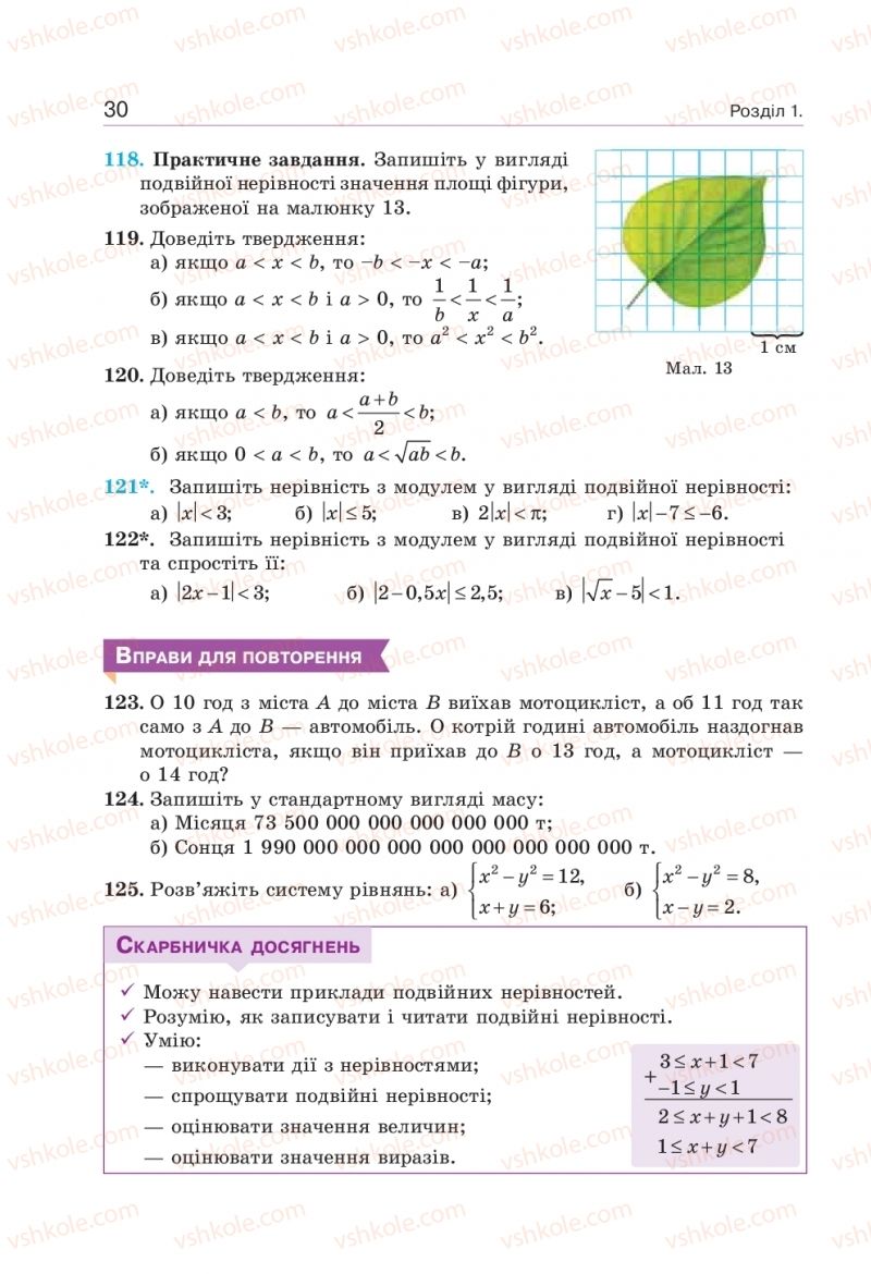 Страница 30 | Підручник Алгебра 9 клас Г.П. Бевз, В.Г. Бевз 2017