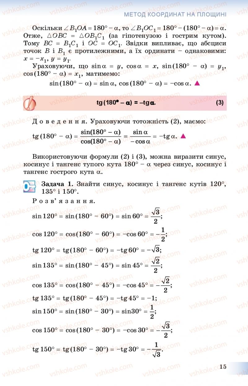Страница 15 | Підручник Геометрія 9 клас О.С. Істер 2017