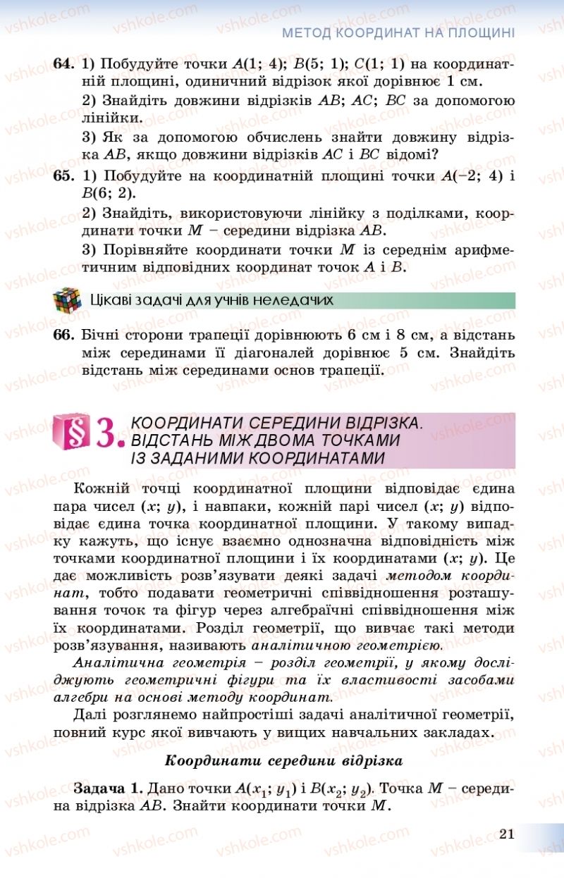 Страница 21 | Підручник Геометрія 9 клас О.С. Істер 2017