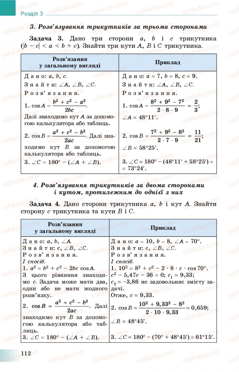 Страница 112 | Підручник Геометрія 9 клас О.С. Істер 2017