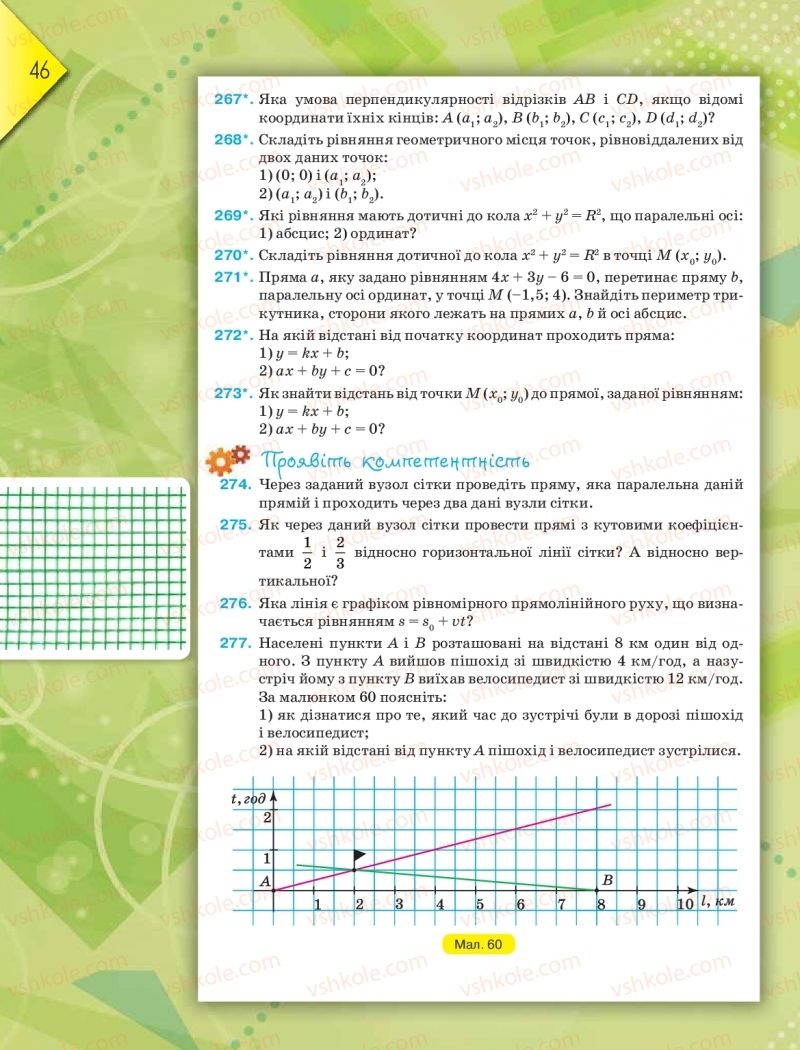 Страница 46 | Підручник Геометрія 9 клас М.І. Бурда, Н.А. Тарасенкова 2017