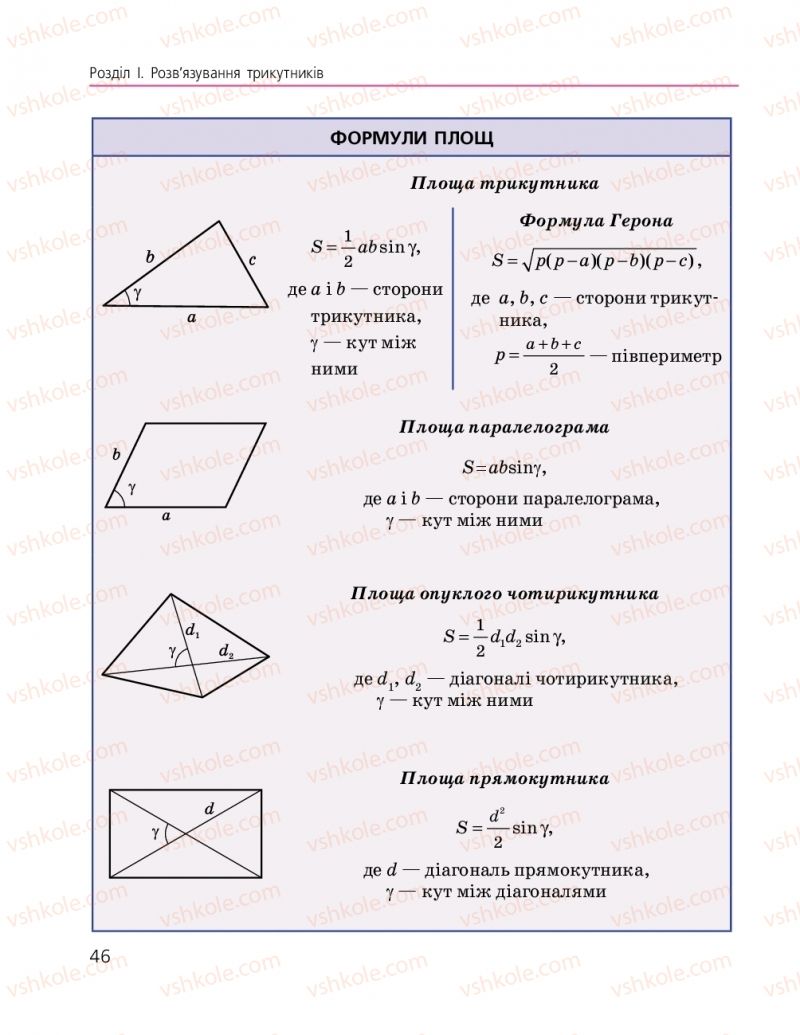Страница 46 | Підручник Геометрія 9 клас А.П. Єршова, В.В. Голобородько, О.Ф. Крижановський, С.В. Єршов 2017