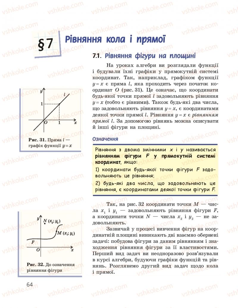 Страница 64 | Підручник Геометрія 9 клас А.П. Єршова, В.В. Голобородько, О.Ф. Крижановський, С.В. Єршов 2017