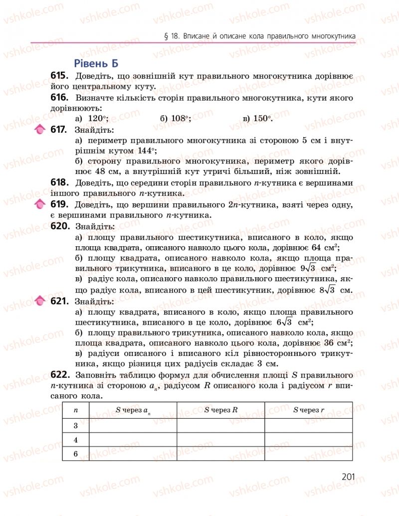 Страница 201 | Підручник Геометрія 9 клас А.П. Єршова, В.В. Голобородько, О.Ф. Крижановський, С.В. Єршов 2017