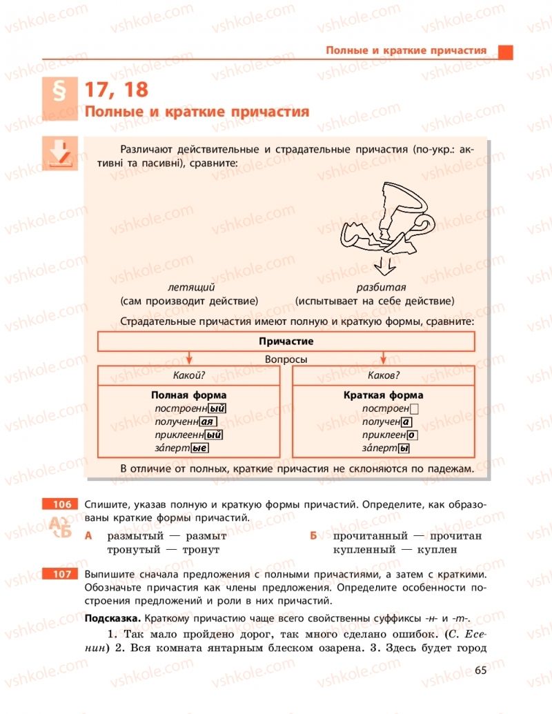 Страница 65 | Підручник Русский язык 9 клас Н.Ф. Баландіна 2017 5 год обучения