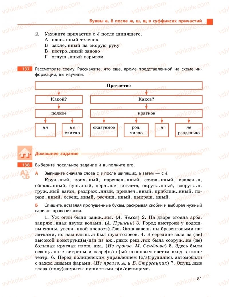 Страница 81 | Підручник Русский язык 9 клас Н.Ф. Баландіна 2017 5 год обучения