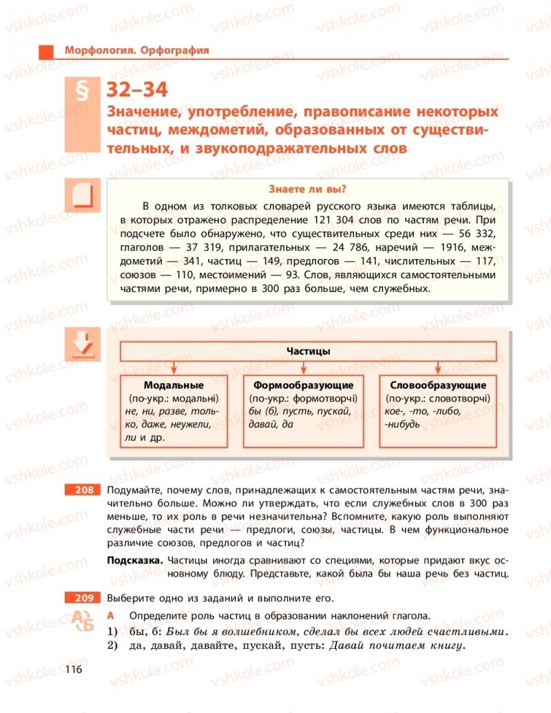 Страница 116 | Підручник Русский язык 9 клас Н.Ф. Баландіна 2017 5 год обучения
