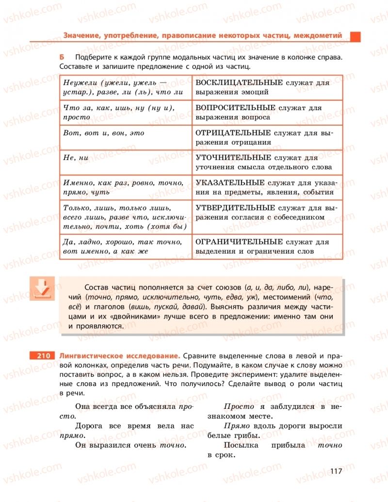 Страница 117 | Підручник Русский язык 9 клас Н.Ф. Баландіна 2017 5 год обучения